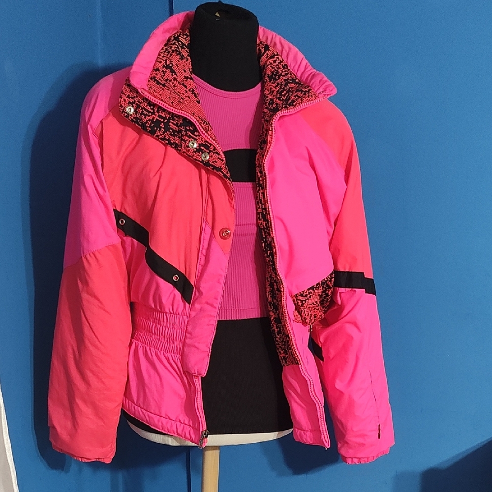Women's Neon Pink Insulated Ski Jacket